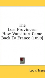 the lost provinces how vansittart came back to france_cover