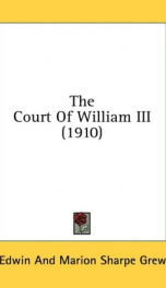 the court of william iii_cover