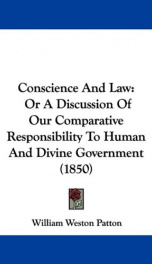 conscience and law or a discussion of our comparative responsibility to human_cover