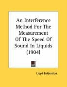 an interference method for the measurement of the speed of sound in liquids_cover