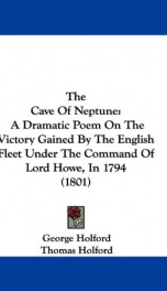 the cave of neptune a dramatic poem on the victory gained by the english fleet_cover