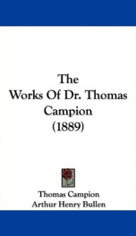 the works of dr thomas campion_cover