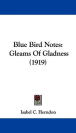 blue bird notes gleams of gladness_cover