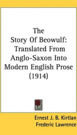 the story of beowulf translated from anglo saxon into modern english prose_cover