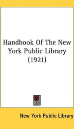 Handbook of The New York Public Library_cover