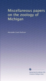 miscellaneous papers on the zoology of michigan_cover
