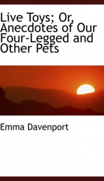 live toys or anecdotes of our four legged and other pets_cover