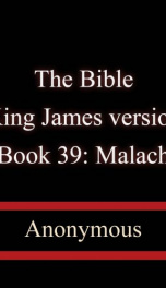 The Bible, King James version, Book 39: Malachi_cover