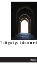 the beginnings of modern ireland_cover