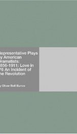 Representative Plays by American Dramatists: 1856-1911: Love in '76_cover