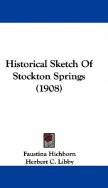 historical sketch of stockton springs_cover