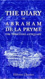 the diary of abraham de la pryme the yorkshire antiquary_cover