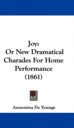 joy or new dramatical charades for home performance_cover