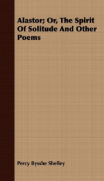 alastor or the spirit of solitude and other poems_cover
