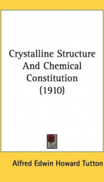 crystalline structure and chemical constitution_cover