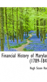 a financial history of maryland 1789 1848_cover