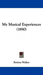 my musical experiences_cover