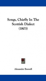 songs chiefly in the scottish dialect_cover