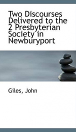 two discourses delivered to the 2 presbyterian society in newburyport_cover