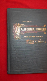 the california pioneer and other poems_cover