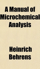 a manual of microchemical analysis_cover