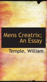 mens creatrix an essay_cover