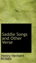 saddle songs and other verse_cover