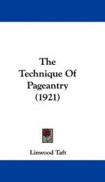 the technique of pageantry_cover