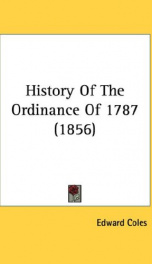 history of the ordinance of 1787_cover