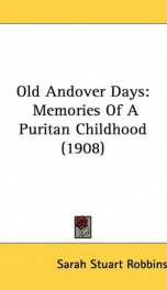 old andover days memories of a puritan childhood_cover