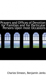 prayers and offices of devotion for families and for particular persons upon_cover