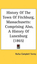 history of the town of fitchburg massachusetts_cover