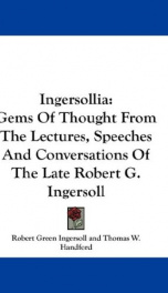 ingersollia gems of thought from the lectures speeches and conversations of_cover
