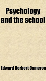 psychology and the school_cover