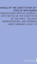 manual of the constitution of the state of new hampshire_cover