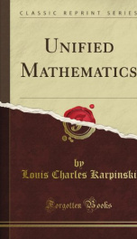 unified mathematics_cover