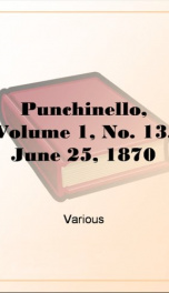 Punchinello, Volume 1, No. 13, June 25, 1870_cover