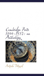 cambridge poets 1900 1913 an anthology_cover