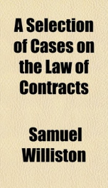 a selection of cases on the law of contracts_cover