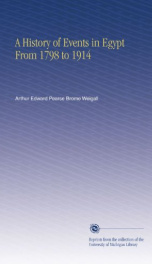 a history of events in egypt from 1798 to 1914_cover
