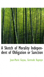 a sketch of morality independent of obligation or sanction_cover