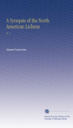 a synopsis of the north american lichens_cover