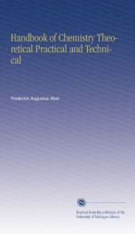 handbook of chemistry theoretical practical and technical_cover