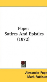 pope satires and epistles_cover