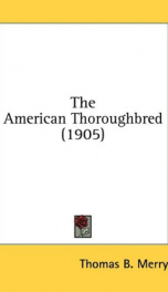 the american thoroughbred_cover