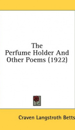 the perfume holder and other poems_cover