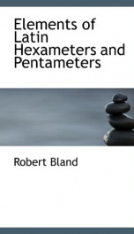 elements of latin hexameters and pentameters_cover