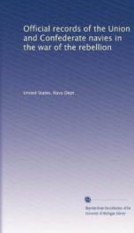 official records of the union and confederate navies in the war of the rebellion_cover