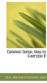 Common Sense, How to Exercise It_cover