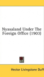 nyasaland under the foreign office_cover